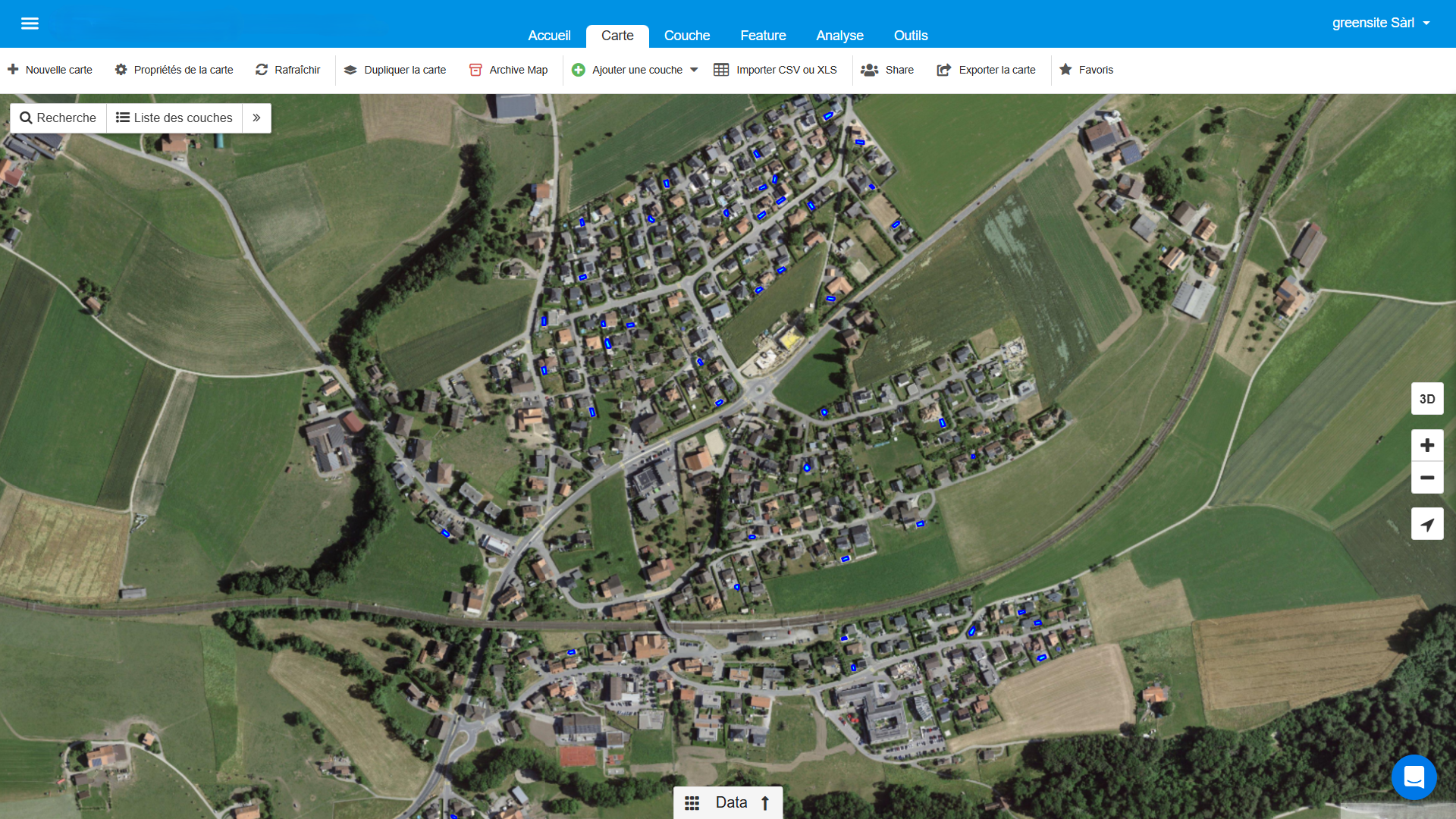 APPLICATION Piscines map